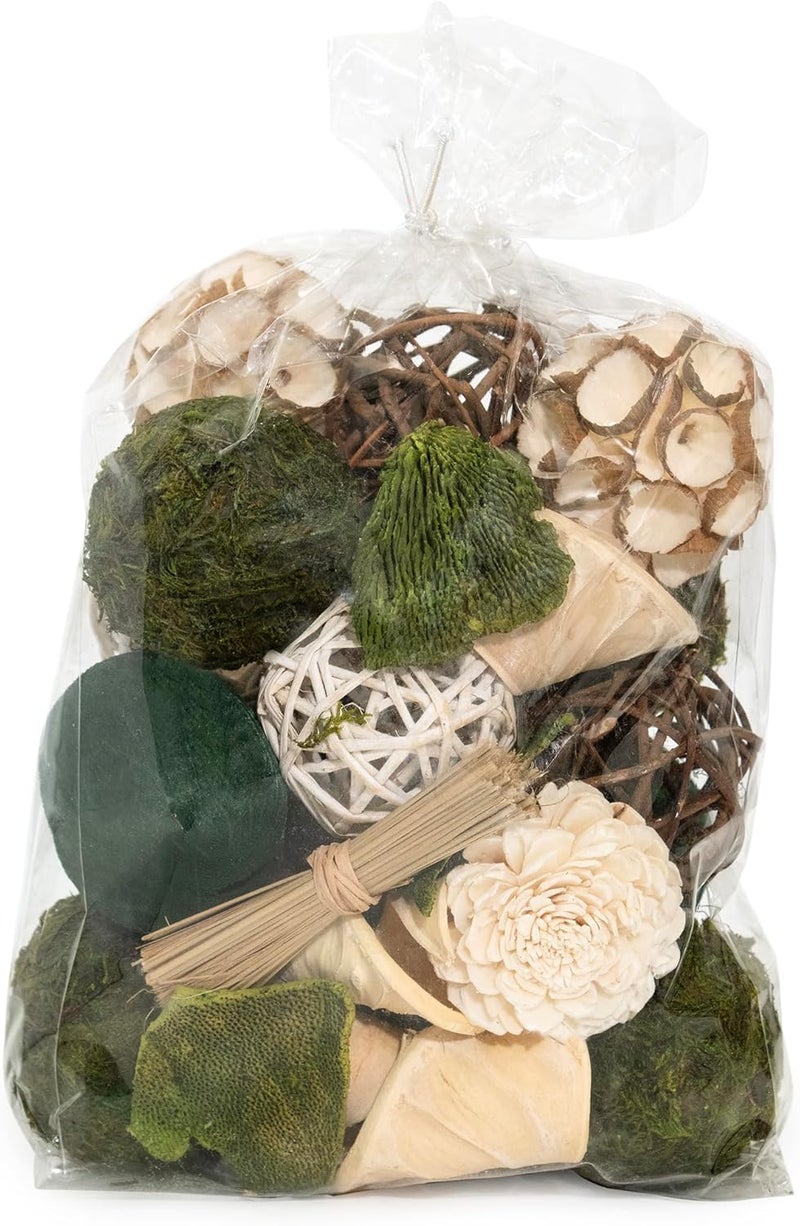ANDALUCA Decorative Moss Balls Natural Bowl Filler Home Decor (Green Moss) - Image 3
